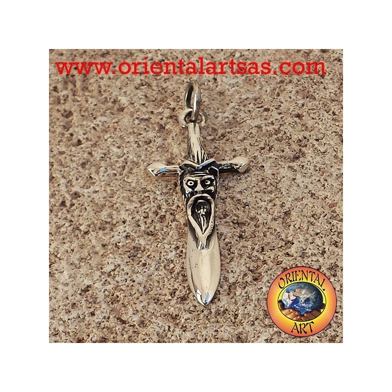 Sword Pendant in silver sage