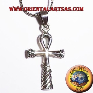 ciondolo croce egizia ankh in argento