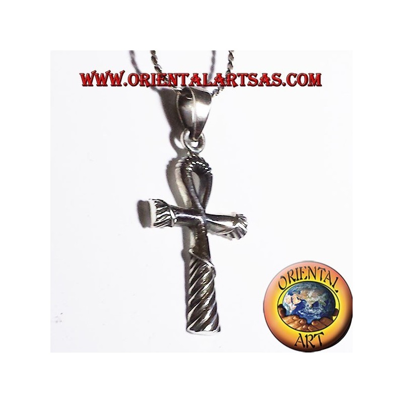 ciondolo croce egizia ankh in argento