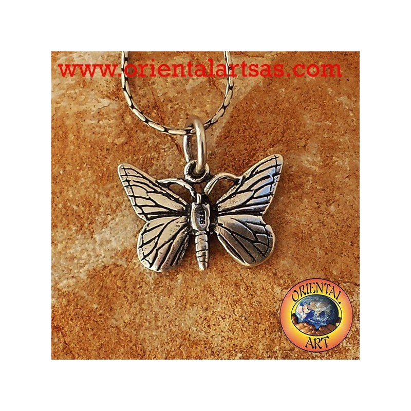 Silver pendant Butterfly 925
