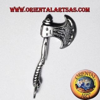 Medieval Celtic Axe Silver Pendant