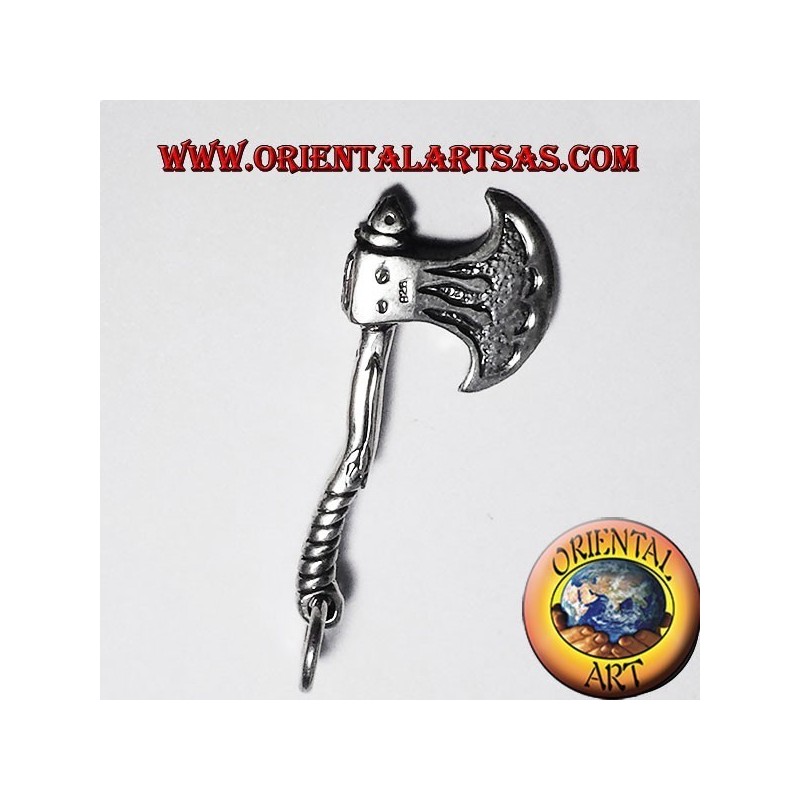 Medieval celta Axe Colgante de plata