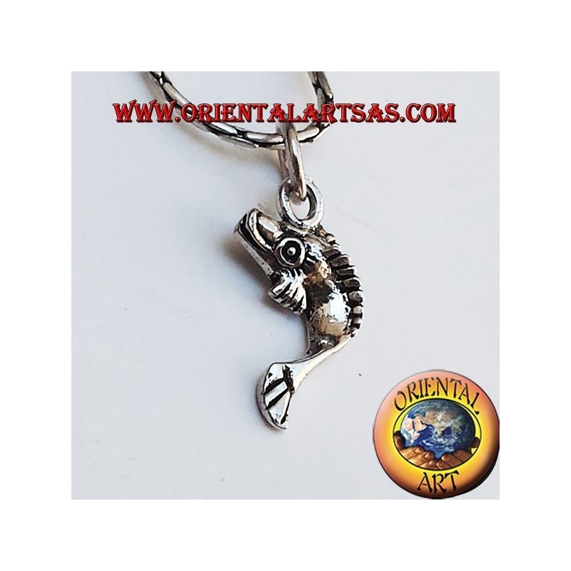 Pendentif Grondin Rouge Argent 925 - Poisson Méditerranéen