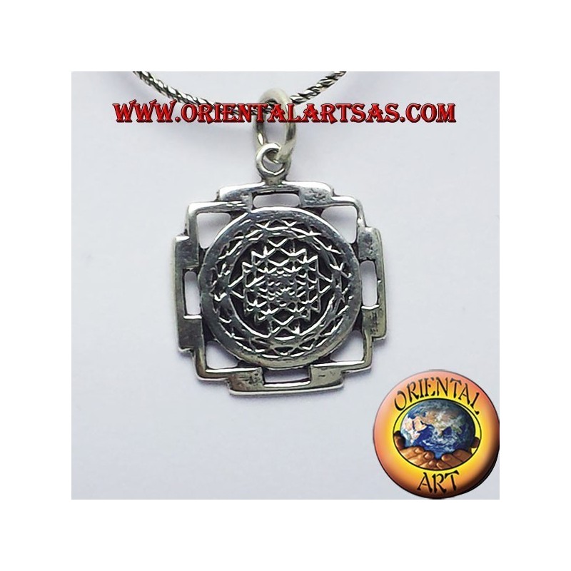 ciondolo Sri Yantra in argento