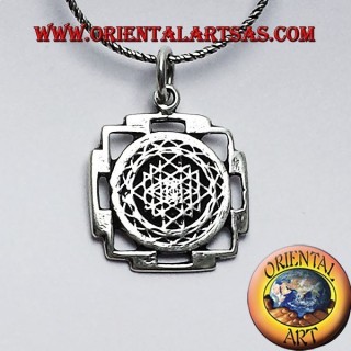 ciondolo Sri Yantra in argento