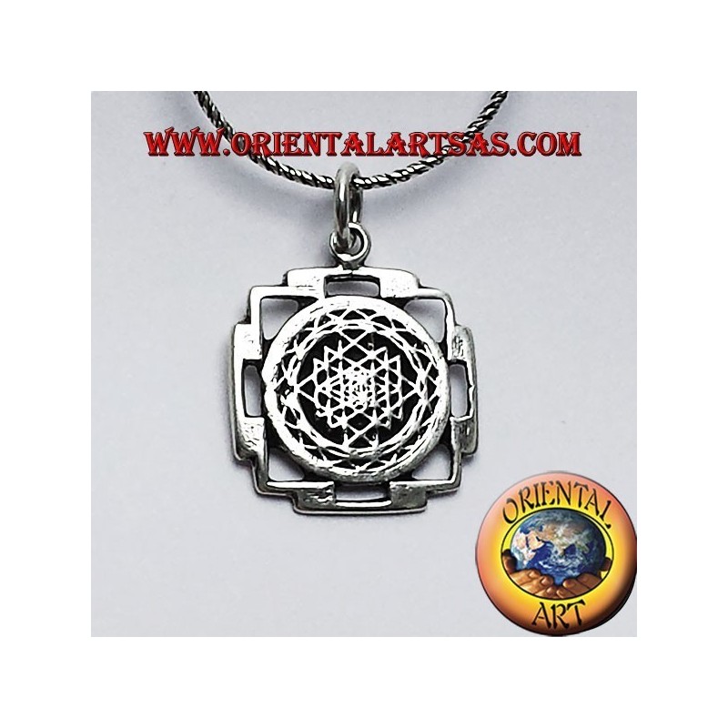 ciondolo Sri Yantra in argento