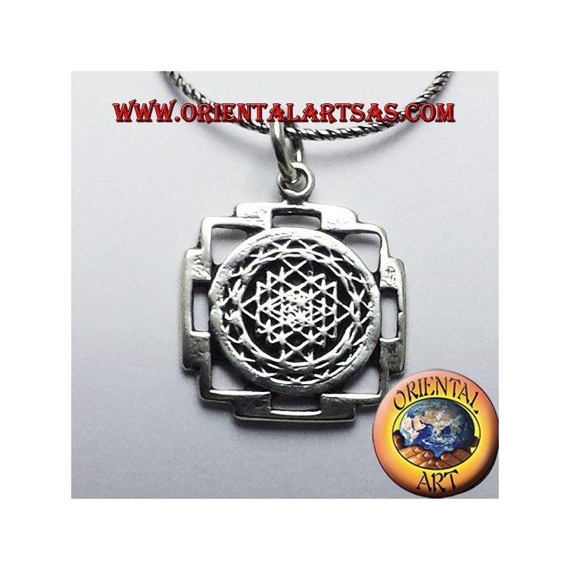 ciondolo Sri Yantra in argento