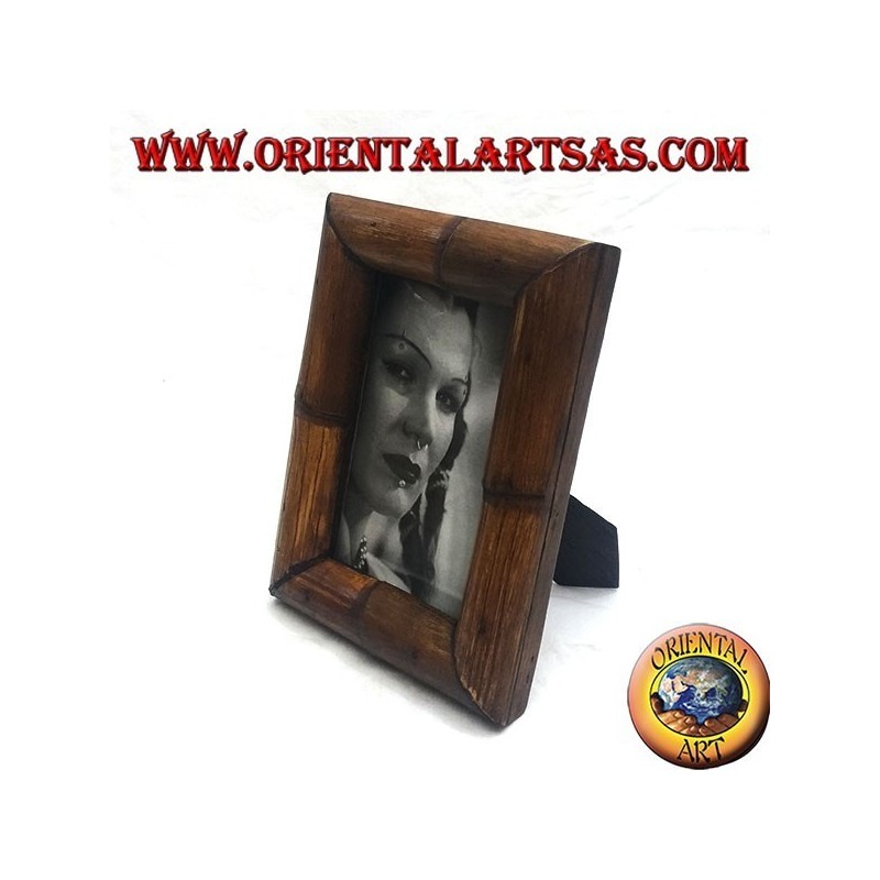 20x15 cm teak and bamboo photo frame