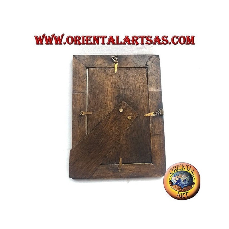 20x15 cm teak and bamboo photo frame