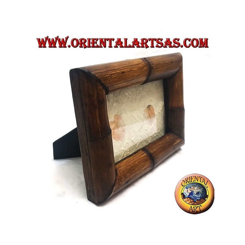 Cadre photo 20x15 cm en teck et bambou