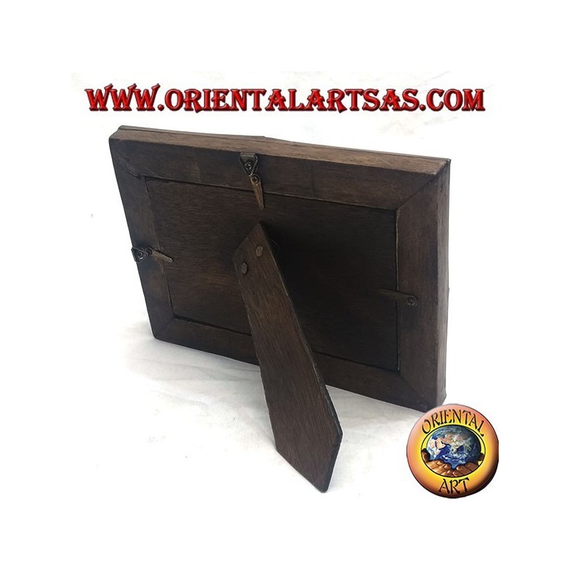 20x15 cm teak and bamboo photo frame