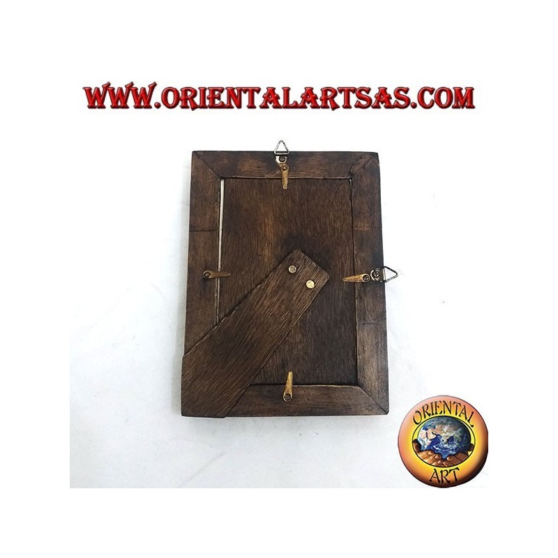 Cornice portafoto in legno di teak e bambù da 20x15 cm