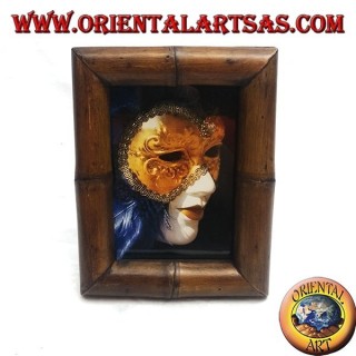 25x20 cm teak and bamboo photo frame