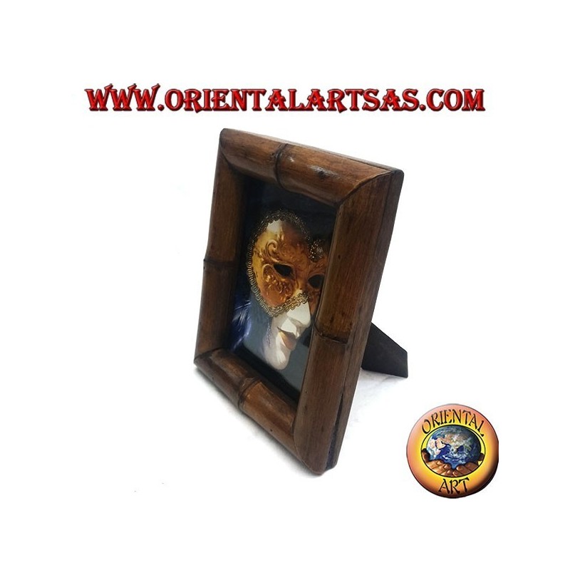 25x20 cm teak and bamboo photo frame