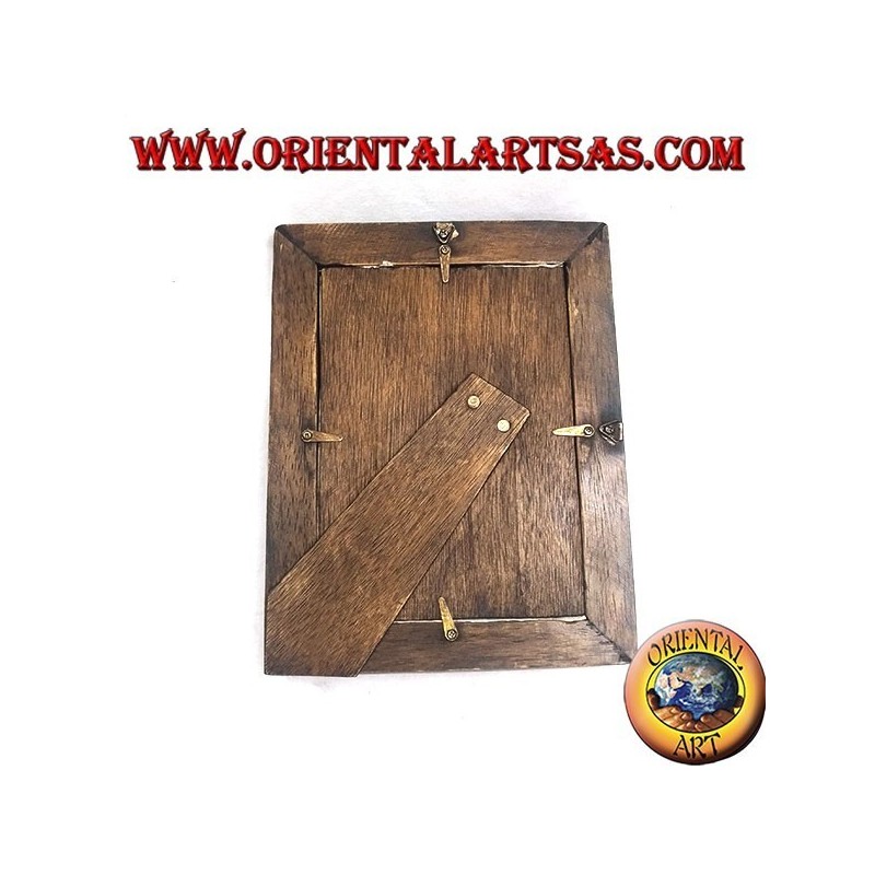 25x20 cm teak and bamboo photo frame