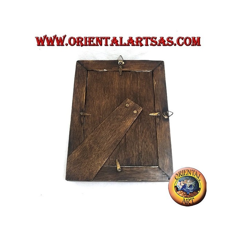 25x20 cm teak and bamboo photo frame