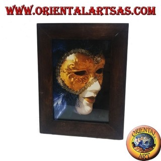 Marco de fotos delgado en madera de teca 23x18 cm