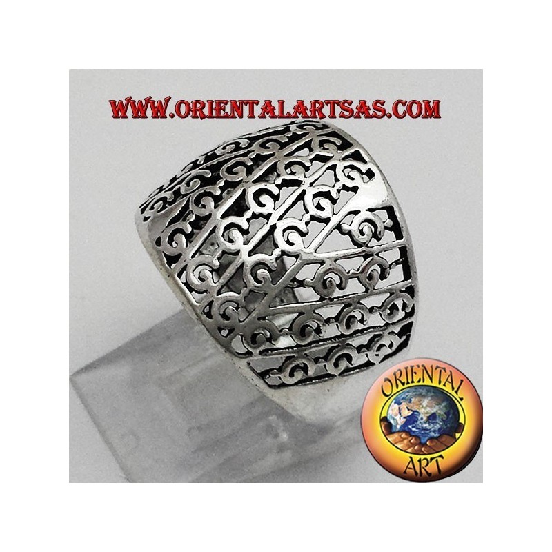 perforated band ring