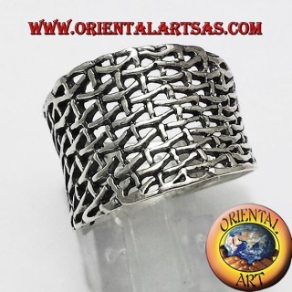 Ring Silber-Band-Netzwerk