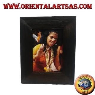 Fotorahmen aus antikem Teakholz 30 x 25 cm