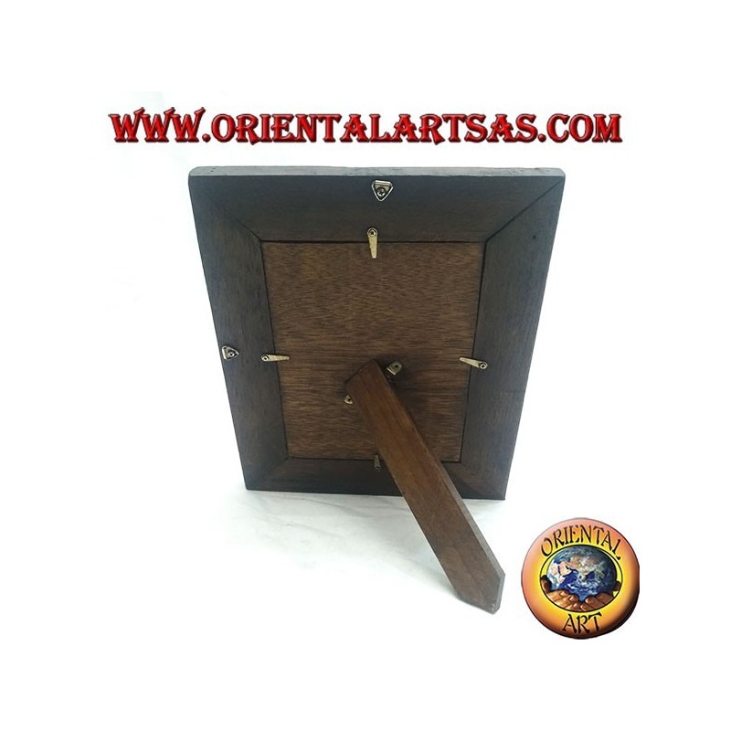 Cadre photo en bois de teck antique 30 x 25 cm