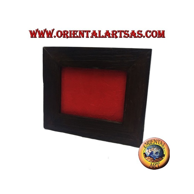 Cadre photo en bois de teck antique 30 x 25 cm