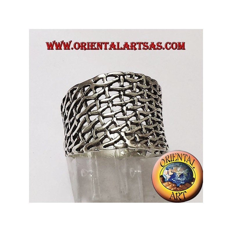 Ring Silber-Band-Netzwerk