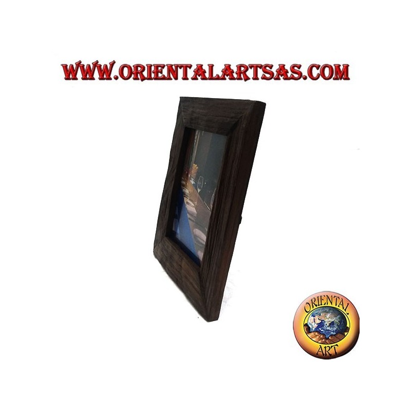 Cornice portafoto in legno di teak antico da 30 x 25 cm