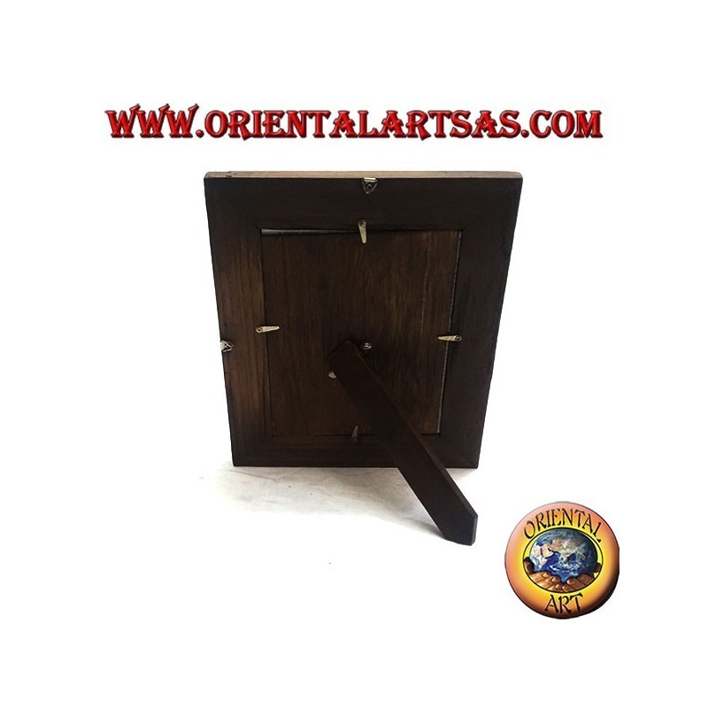 Antique teak wood photo frame 30 x 25 cm