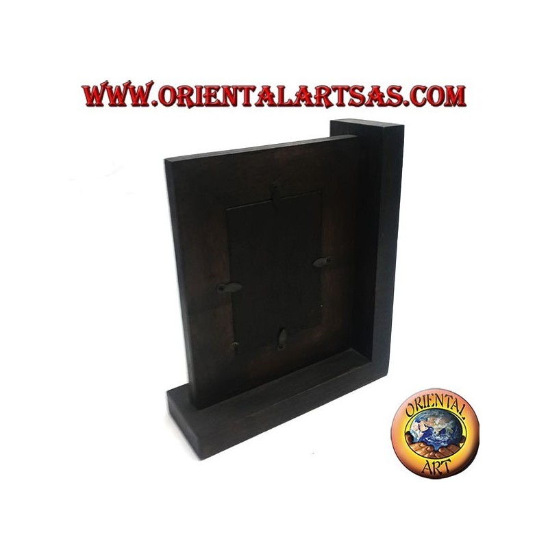 24 x 20 cm teak wood photo frame with bookends