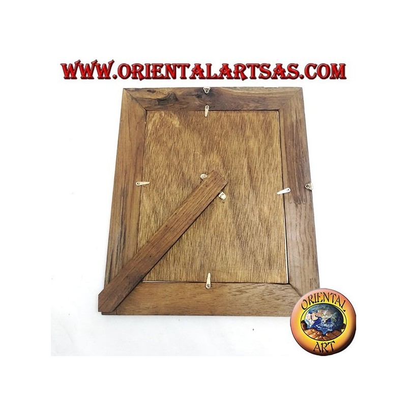 Antique teak wood photo frame 36 x 30 cm