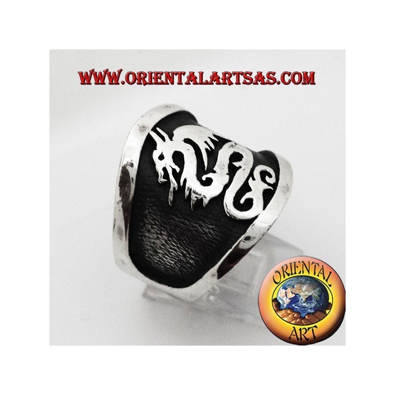 anello fascia larga drago