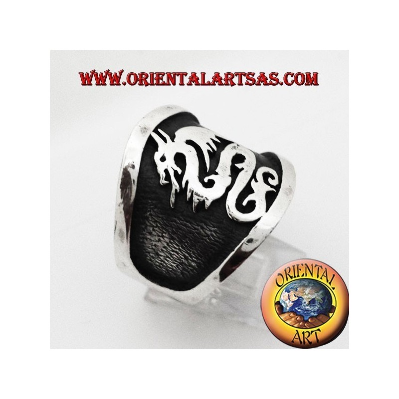anello fascia larga drago