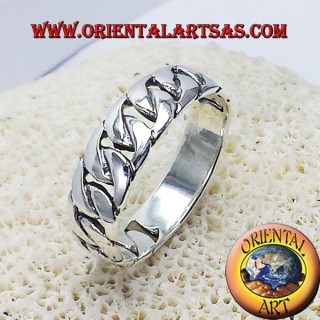 record rigid silver chain