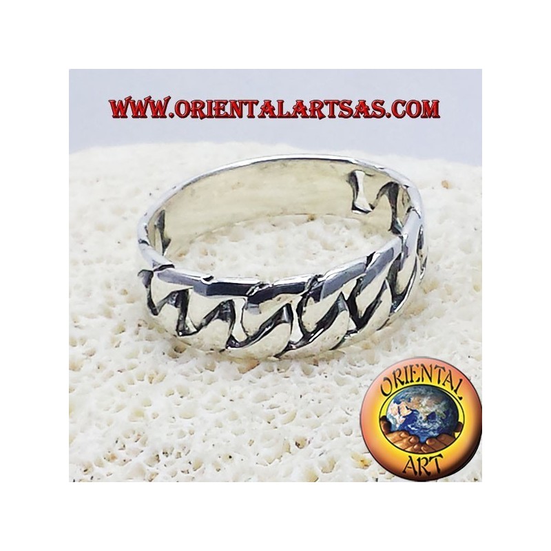 record rigid silver chain