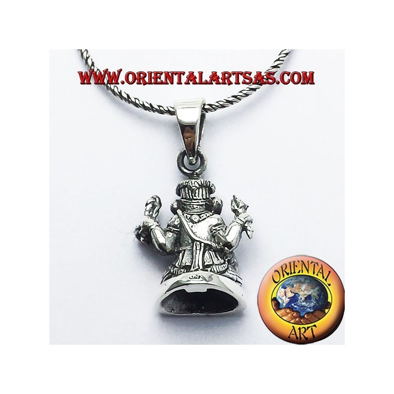Ganesh statue pendant silver