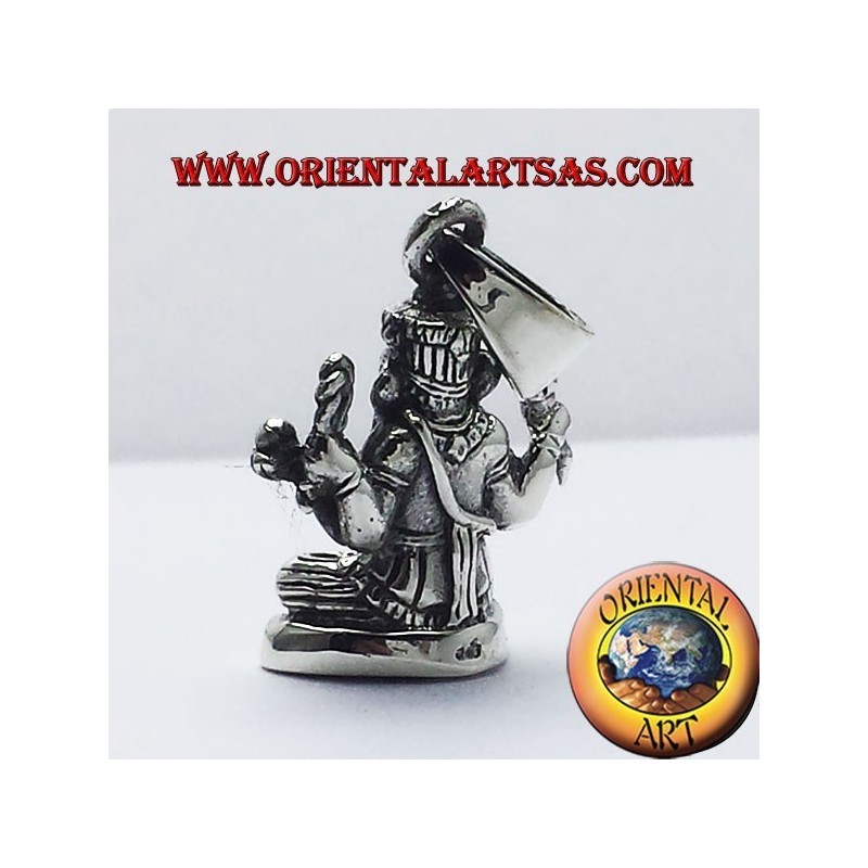 Ganesh statue pendant silver