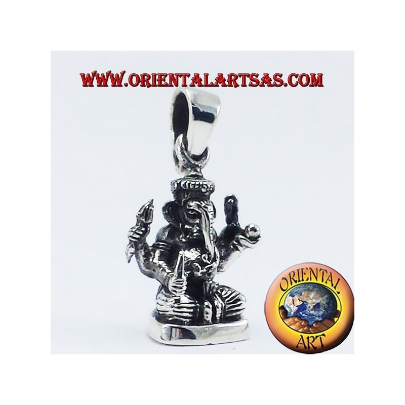 Ganesh Pendentif statue en argent