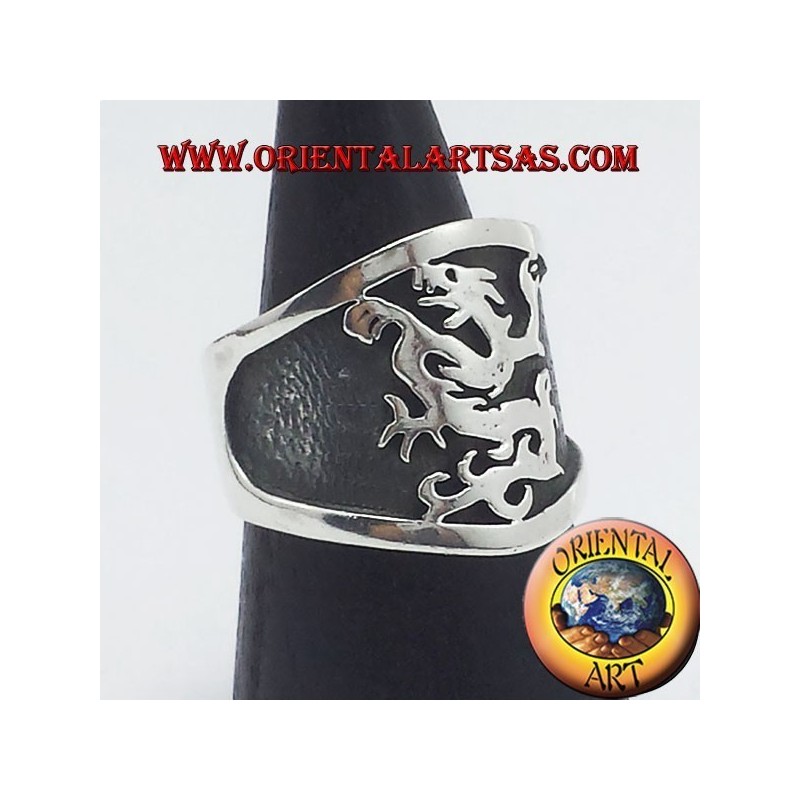 Breitbandring Silber Greifs