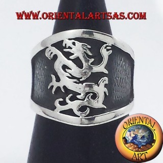 Breitbandring Silber Greifs