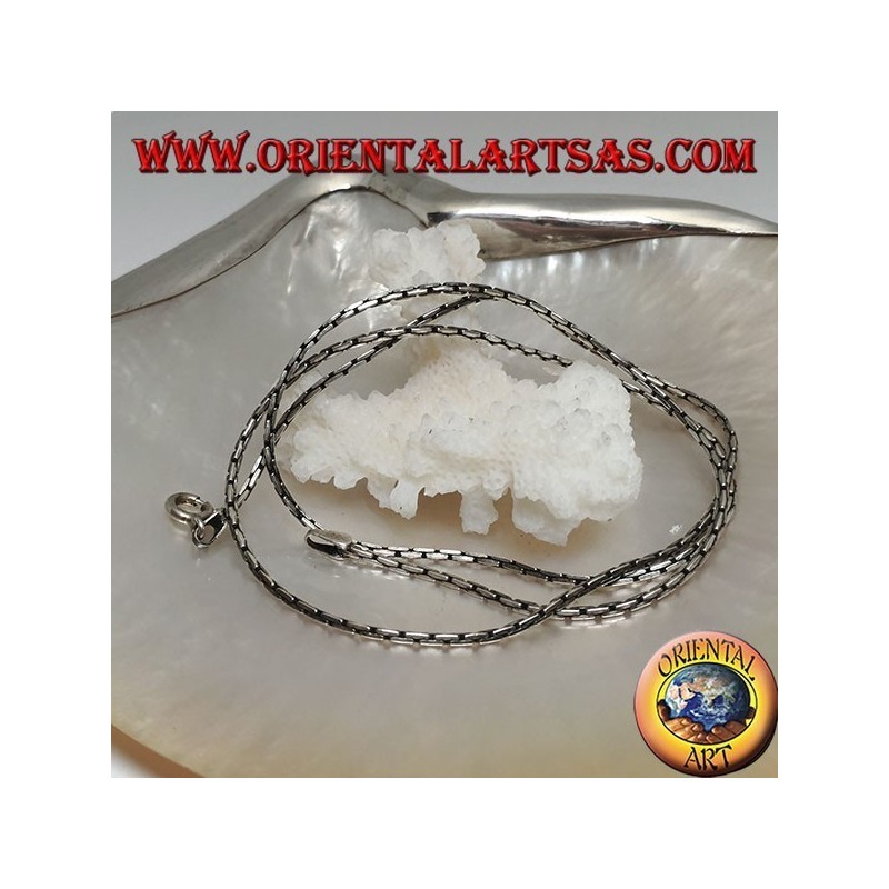 Collier chaîne en argent 925 with avec maillon articulé 50 cm x 1,5 mm