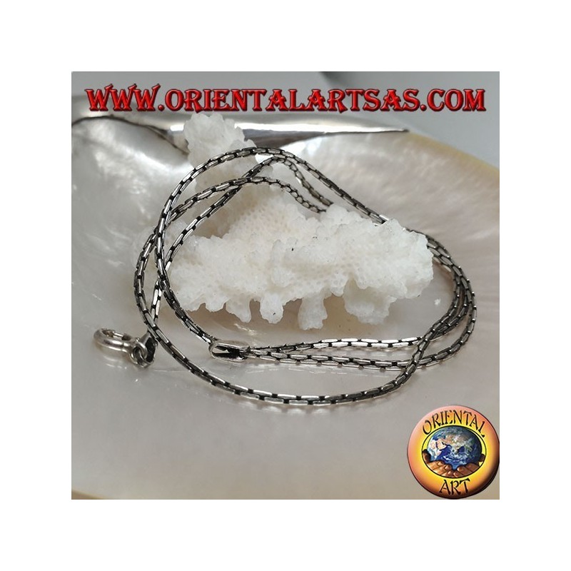 Collier chaîne en argent 925 with avec maillon articulé 50 cm x 1,5 mm