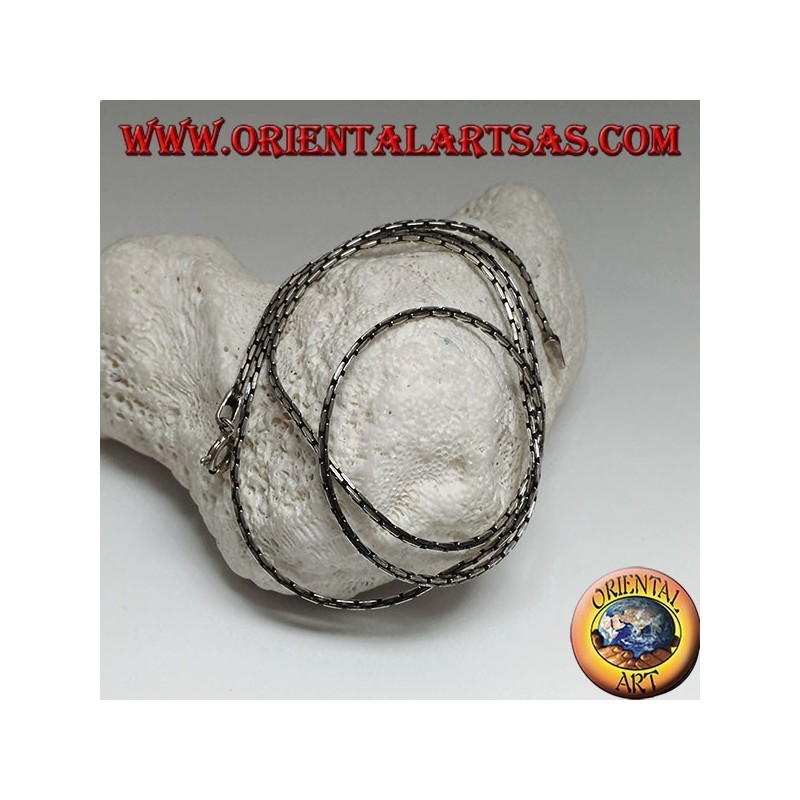 Chain necklace in 925 ‰ silver with articulated link 50 cm x 1.5 mm