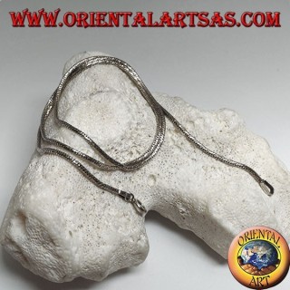 Collar de cadena de plata argento 925 con cable de diamante de 45 cm x 1,5 mm