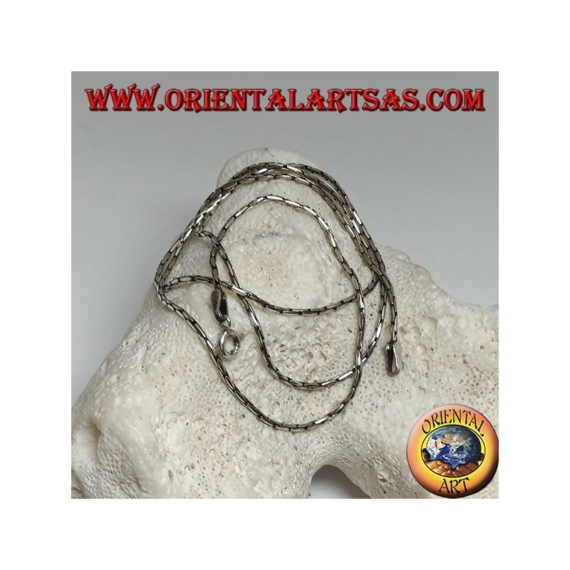 Collana catenina in argento 925 ‰ con maglia a snodo da 50 cm x 1,2 mm