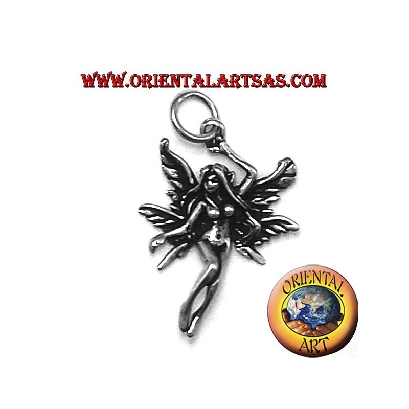 ciondolo fatina in argento 925 