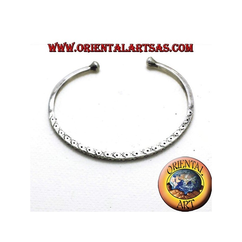 Starre Armband Handarbeit Silber