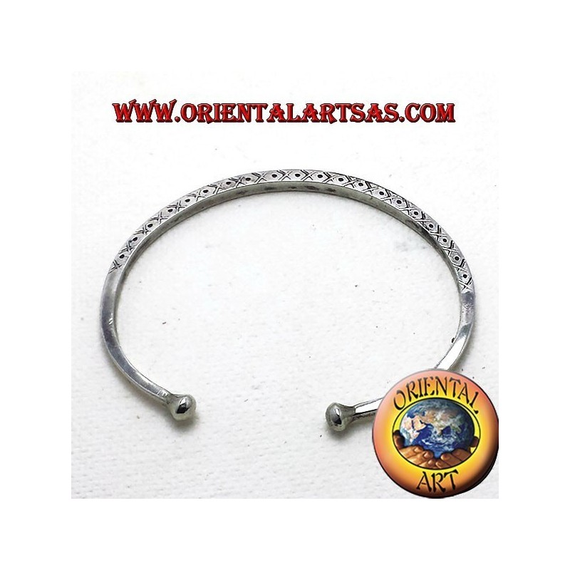 Starre Armband Handarbeit Silber