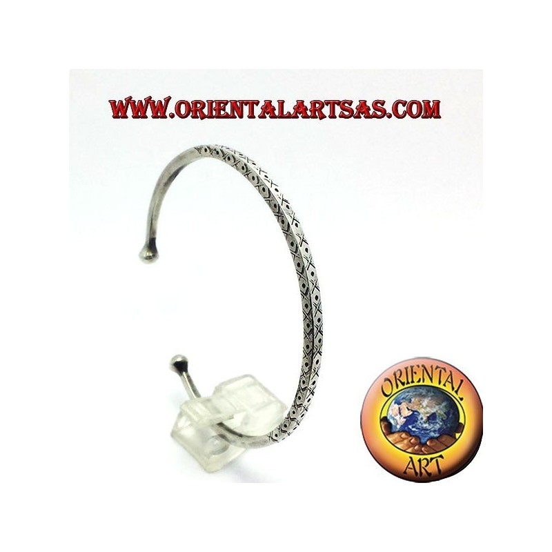 Starre Armband Handarbeit Silber