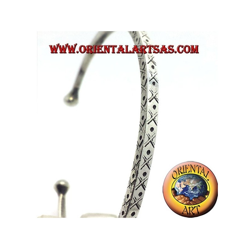 Starre Armband Handarbeit Silber